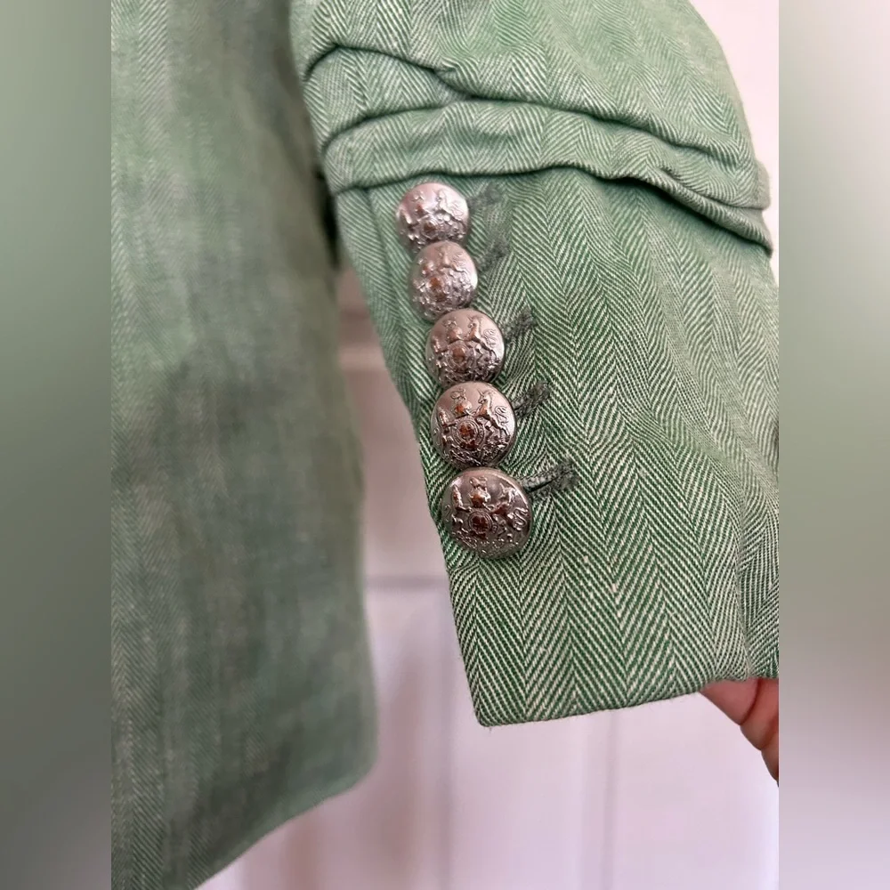 Veronica Beard Beacon Dickey Linen-blend Blazer - Picture 5 of 14